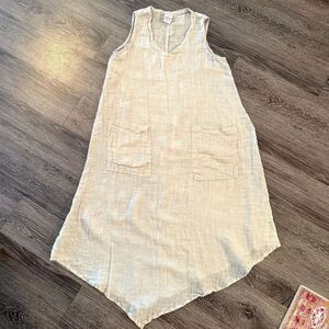 Match Point One Size Linen Dress